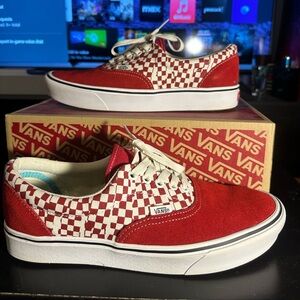 Vans Red Checkered Sneakers